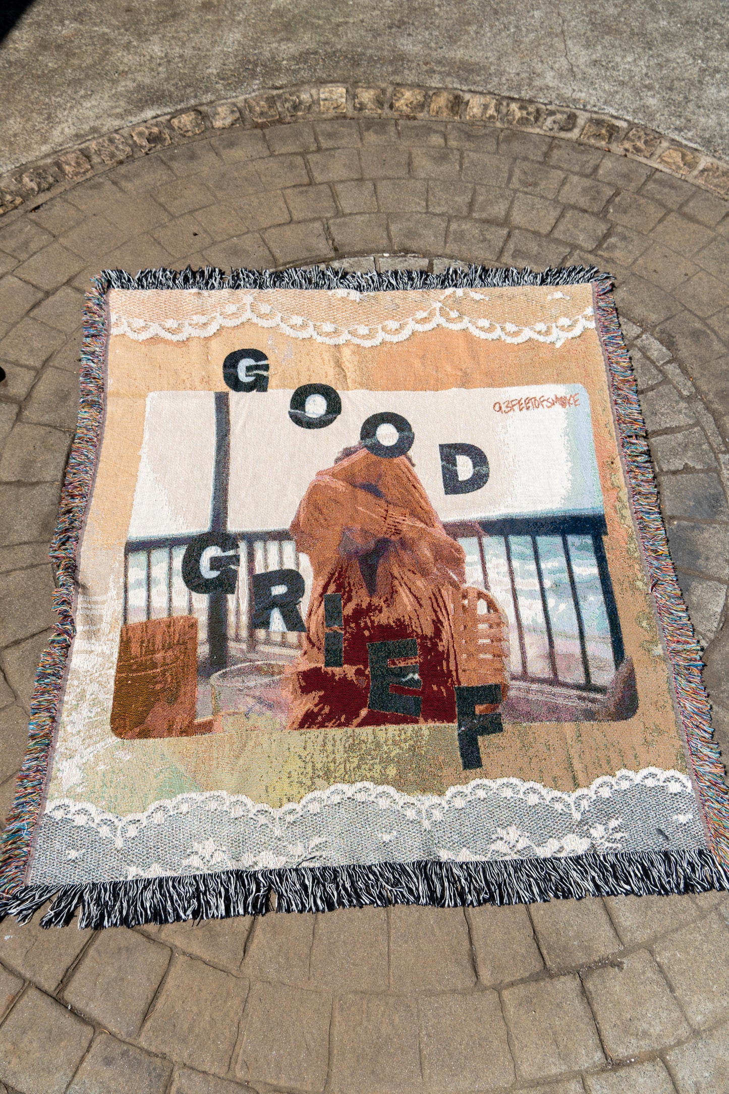 JACQUARD "GOODGRIEF" BLANKET