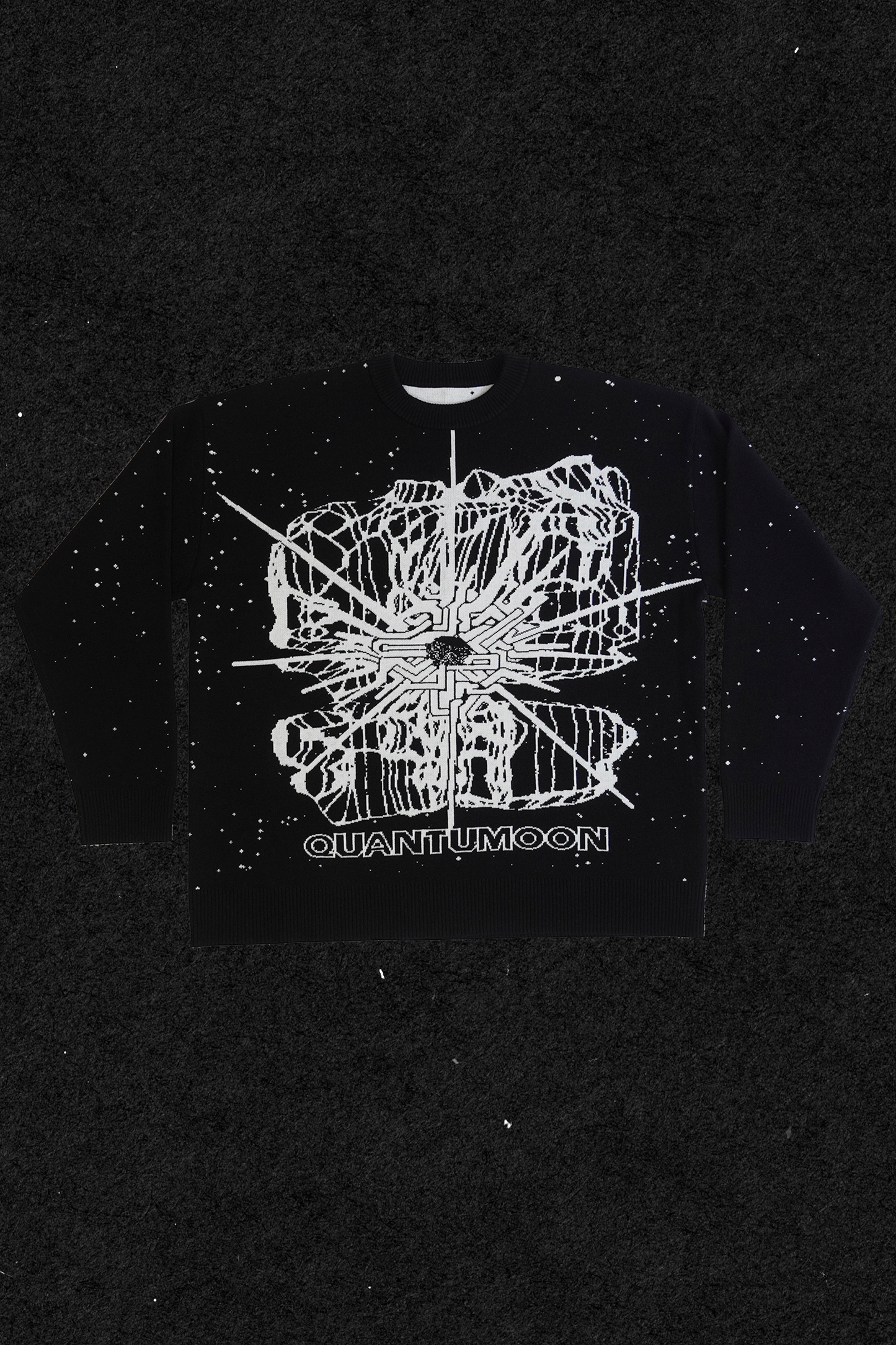 reversible quantum sweater (black)