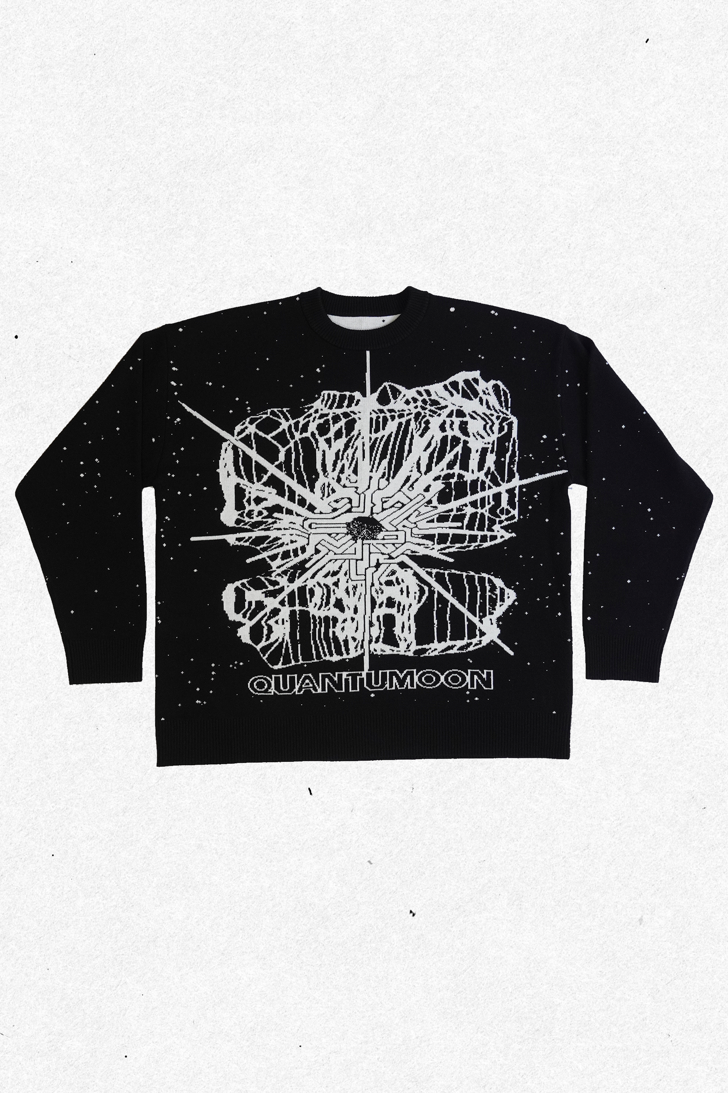 reversible quantum sweater (black)
