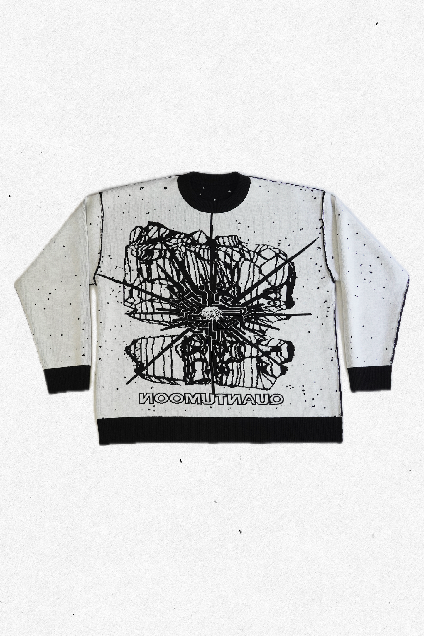 reversible quantum sweater (black)