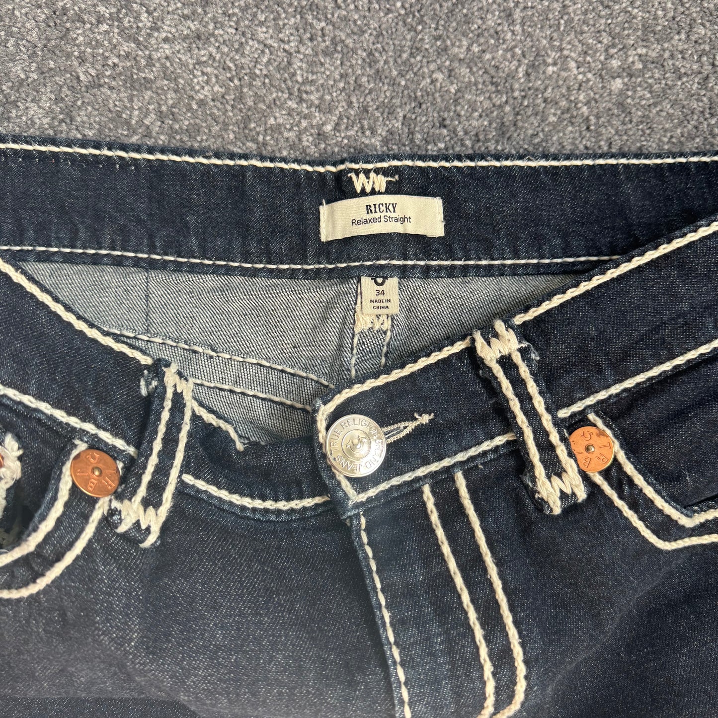 TRUE RELIGION RICKY ROPE STITCH DENIM (32)