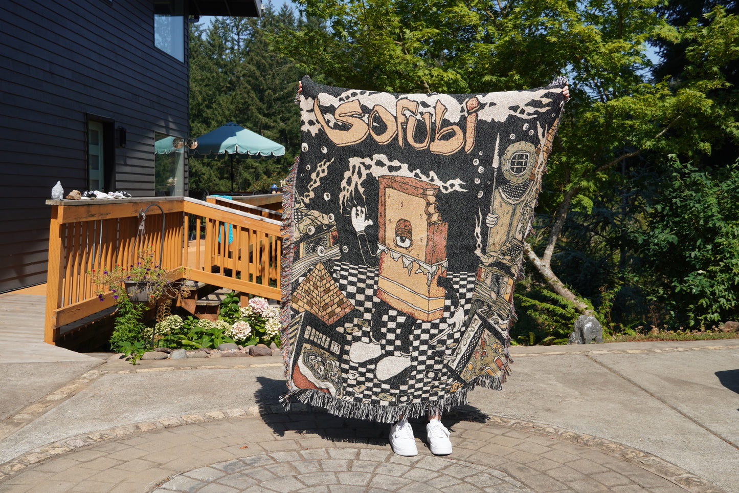 JACQUARD "SOFUBI" BLANKET