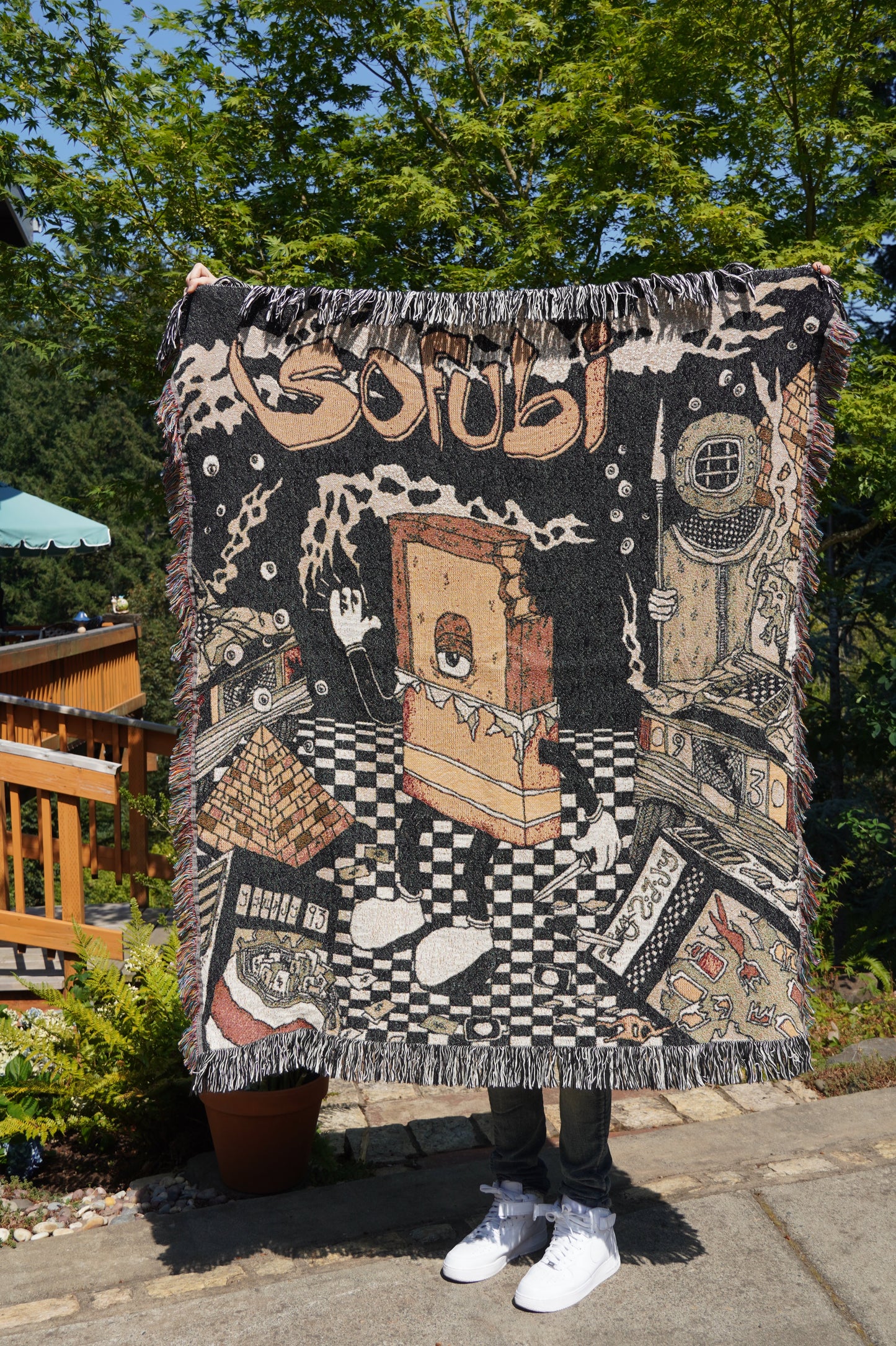 JACQUARD "SOFUBI" BLANKET