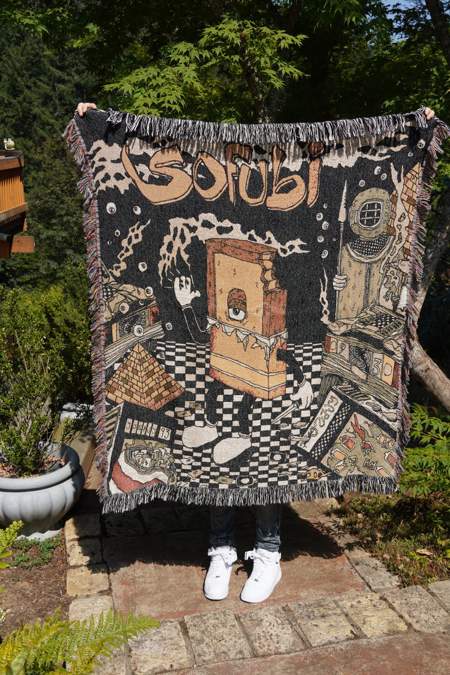 JACQUARD "SOFUBI" BLANKET