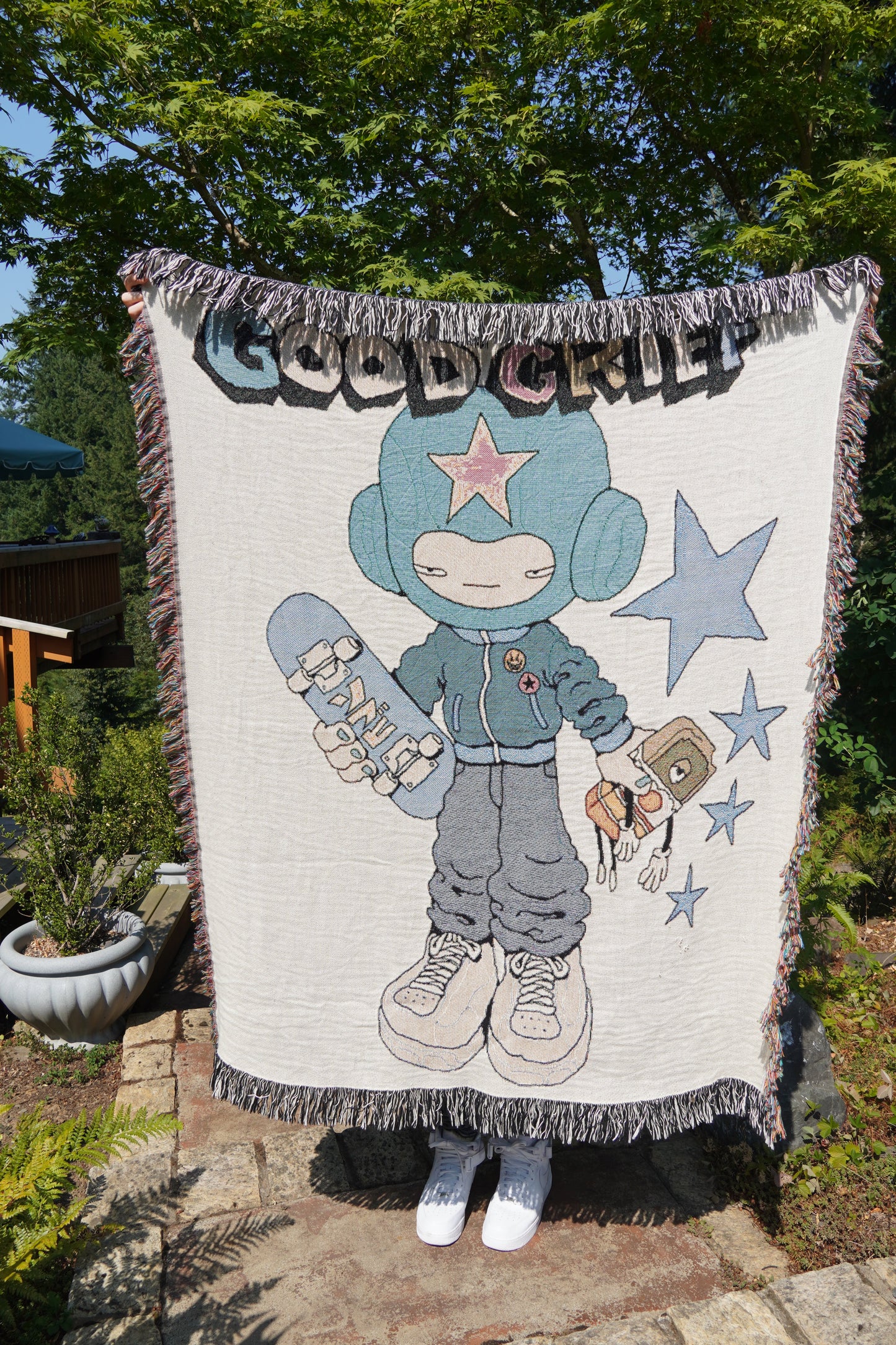 JACQUARD "GG" BLANKET