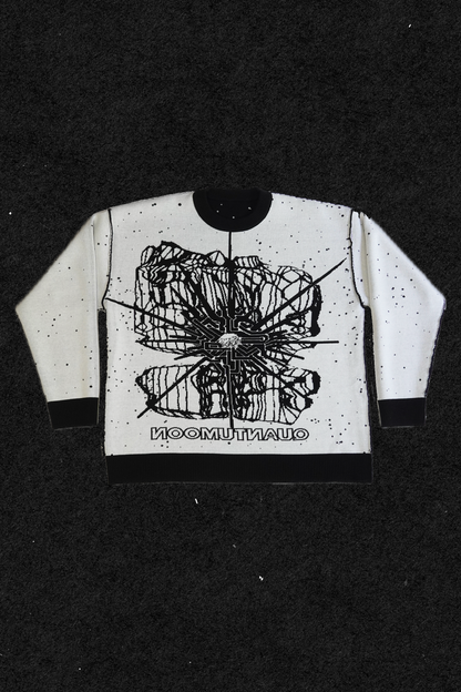 reversible quantum sweater (black)