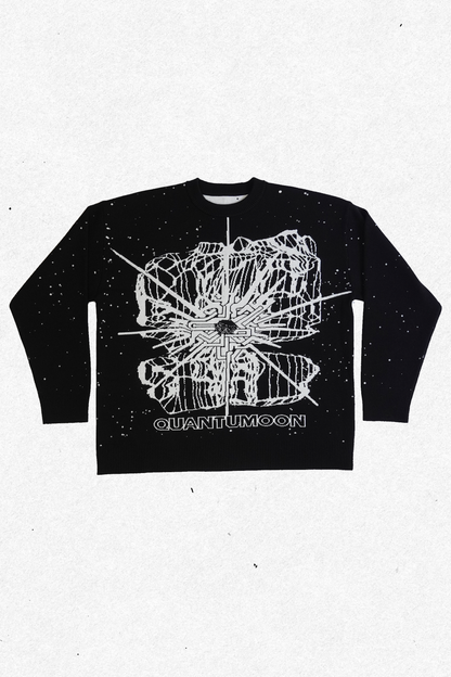 reversible quantum sweater (black)