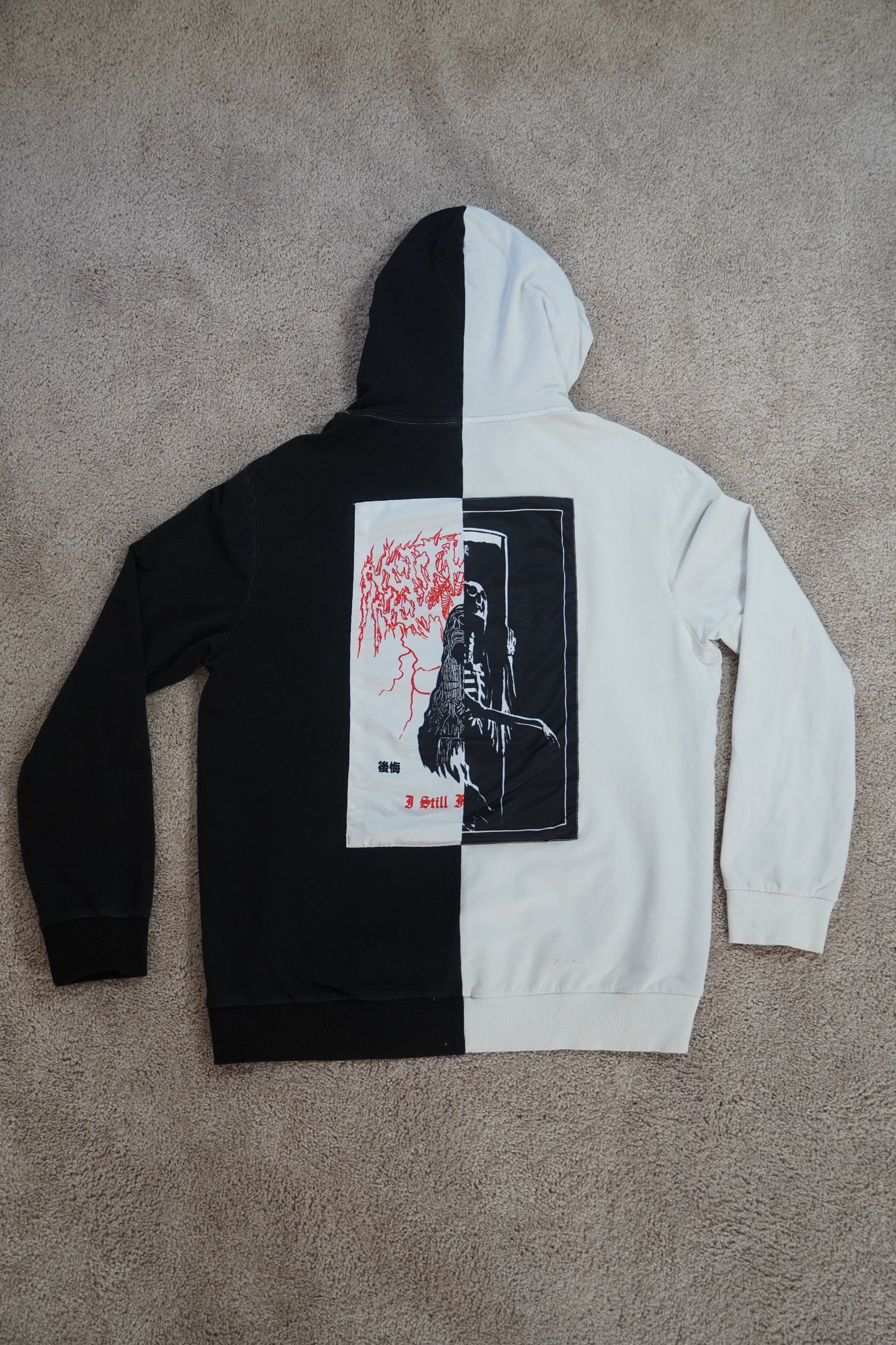 N,N split hoodie