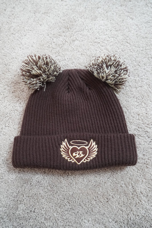 93 2x PomPom Beanie