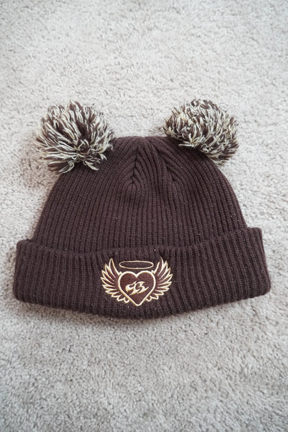 93 2x PomPom Beanie